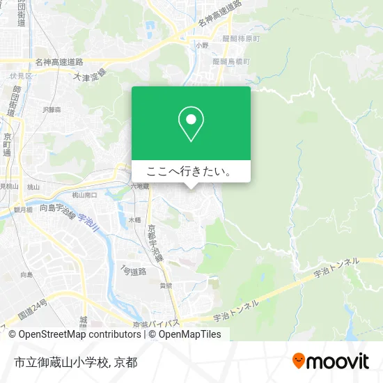 市立御蔵山小学校地図