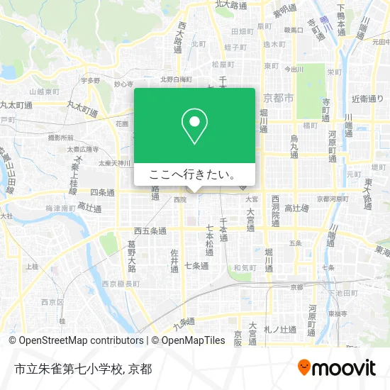 市立朱雀第七小学校地図
