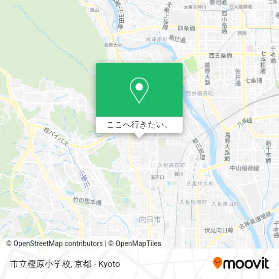 市立樫原小学校地図