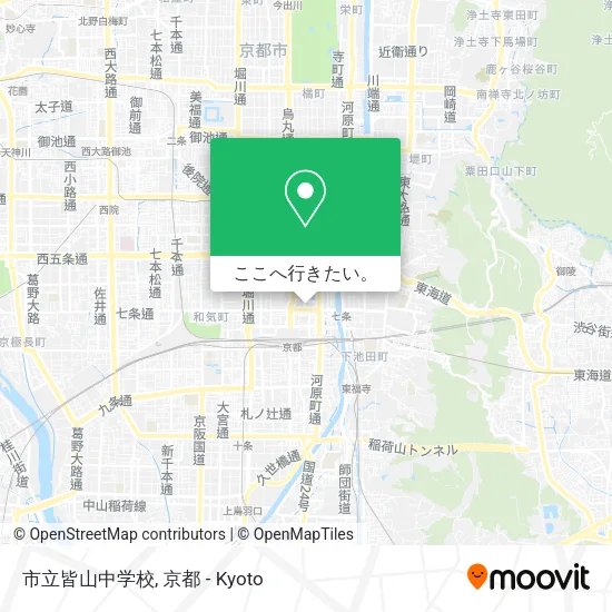 市立皆山中学校地図
