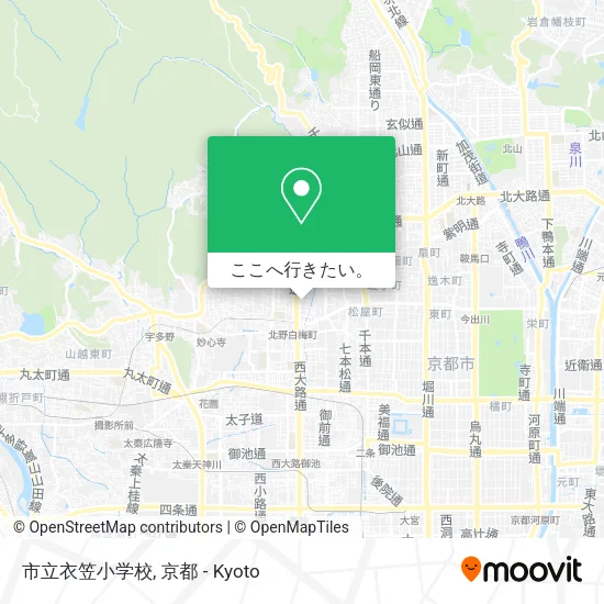 市立衣笠小学校地図