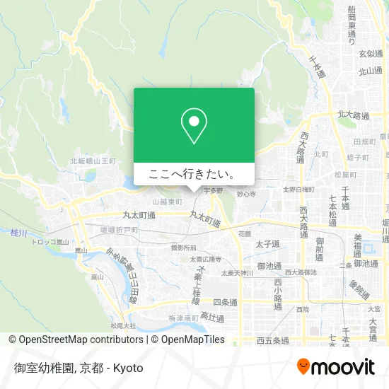 御室幼稚園地図