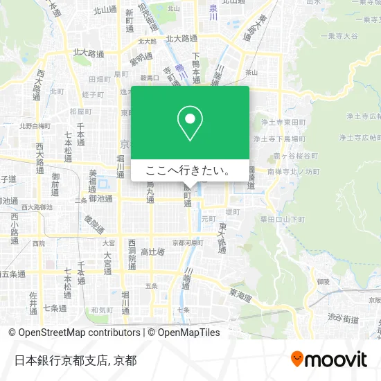 日本銀行京都支店地図