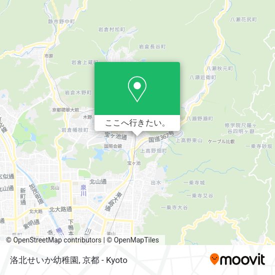洛北せいか幼稚園地図