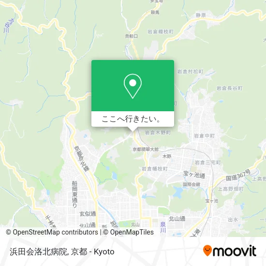 浜田会洛北病院地図