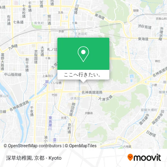 深草幼稚園地図