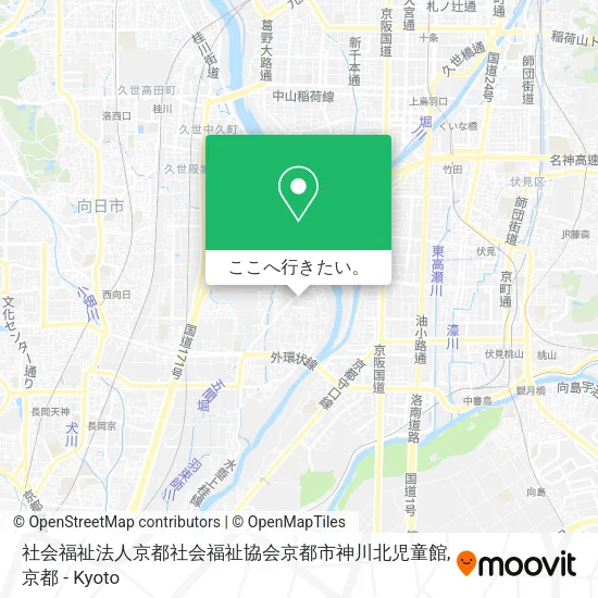 社会福祉法人京都社会福祉協会京都市神川北児童館地図