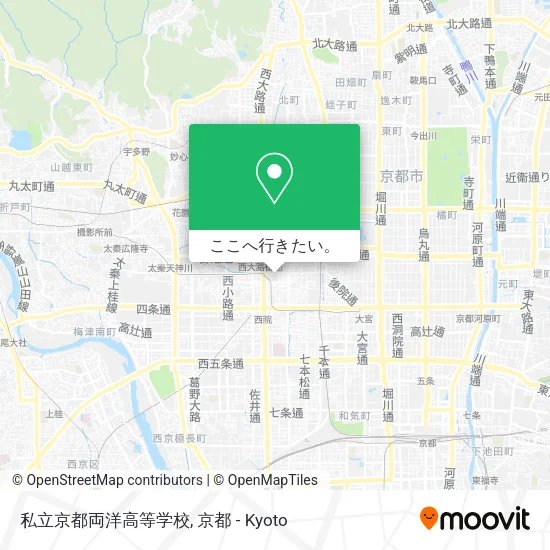 私立京都両洋高等学校地図