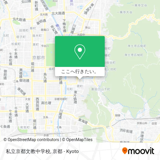 私立京都文教中学校地図