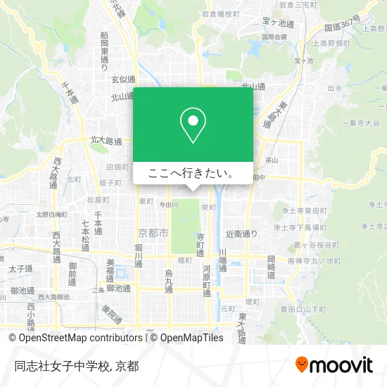 同志社女子中学校地図