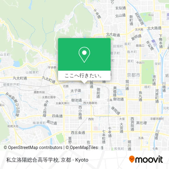 私立洛陽総合高等学校地図