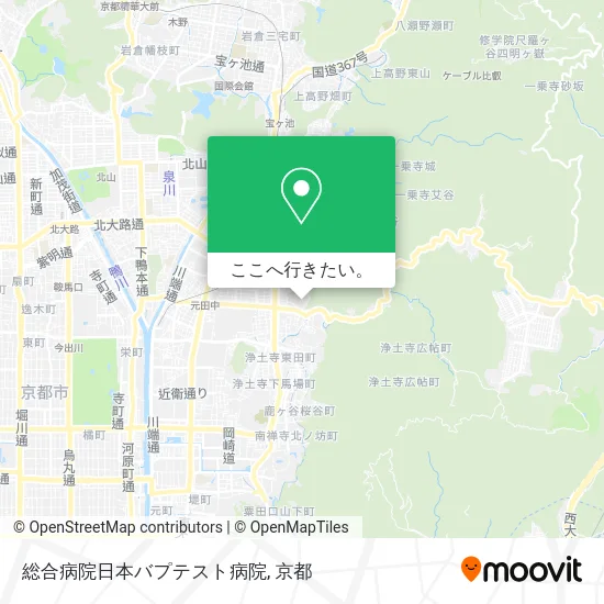 総合病院日本バプテスト病院地図