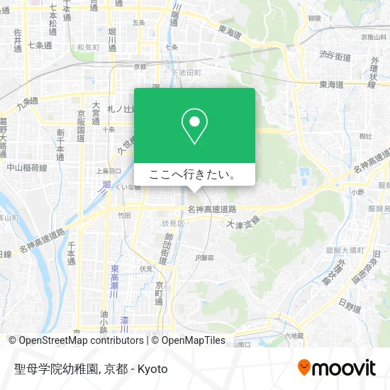聖母学院幼稚園地図