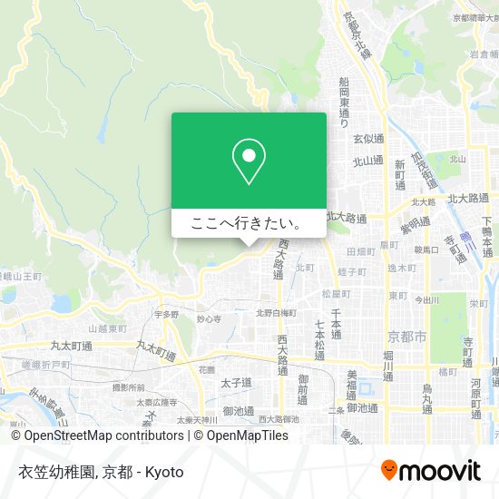 衣笠幼稚園地図