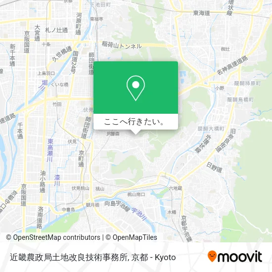 近畿農政局土地改良技術事務所地図