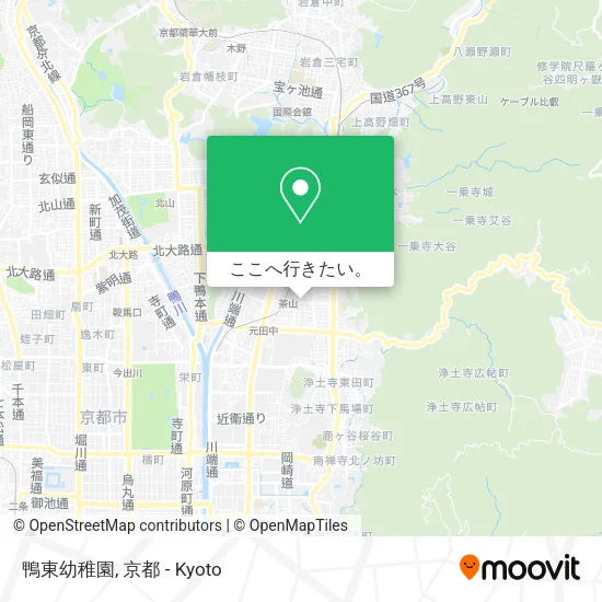 鴨東幼稚園地図