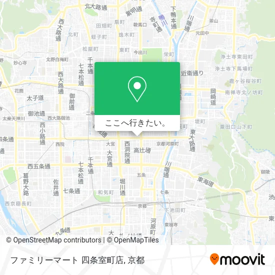 ファミリーマート 四条室町店地図