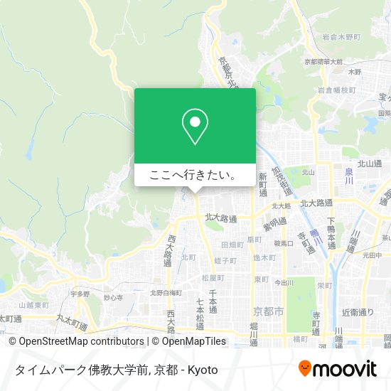タイムパーク佛教大学前地図