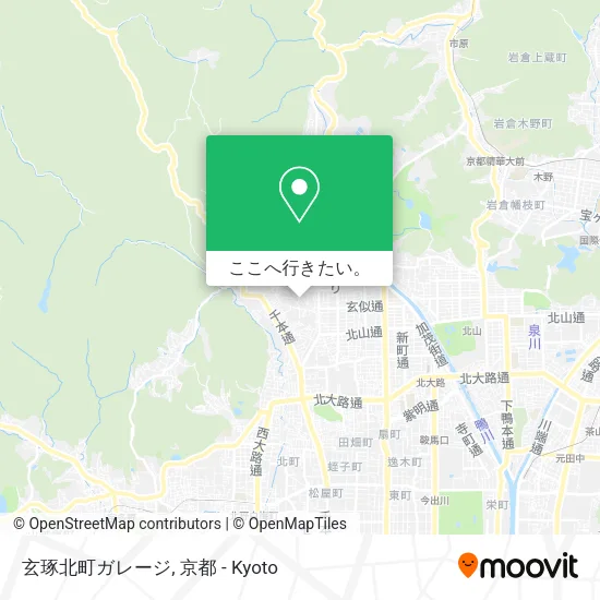 玄琢北町ガレージ地図
