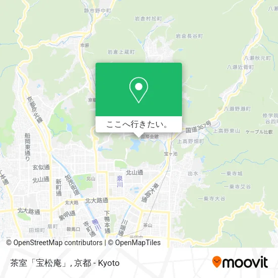 茶室「宝松庵」地図