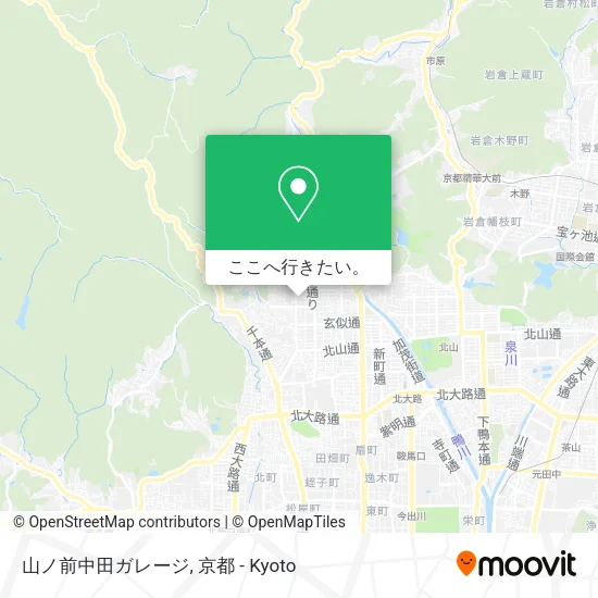 山ノ前中田ガレージ地図