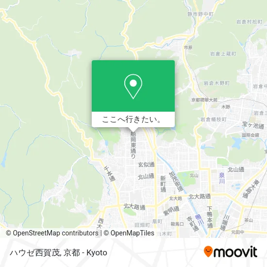 ハウゼ西賀茂地図