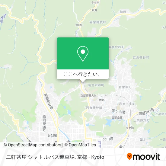 二軒茶屋 シャトルバス乗車場地図