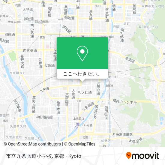 市立九条弘道小学校地図