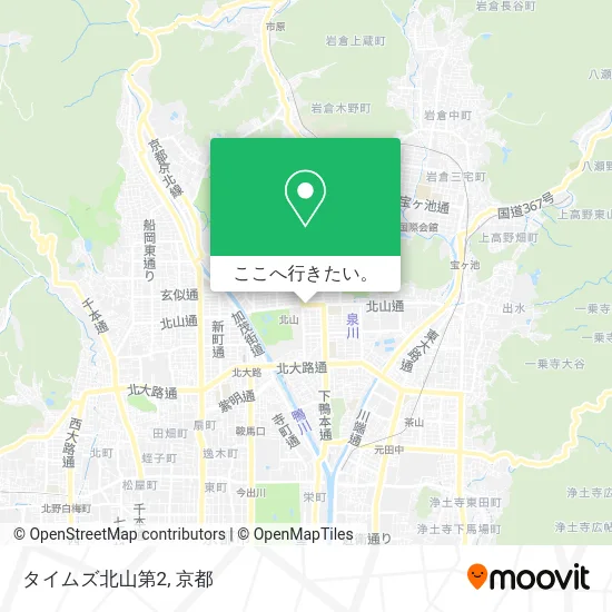 タイムズ北山第2地図
