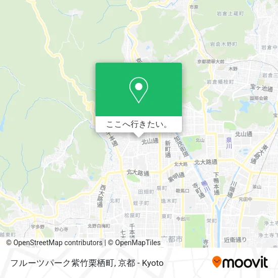 フルーツパーク紫竹栗栖町地図