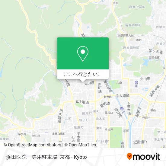 浜田医院　専用駐車場地図