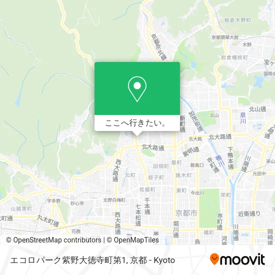 エコロパーク紫野大徳寺町第1地図