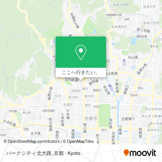 パークシティ北大路地図