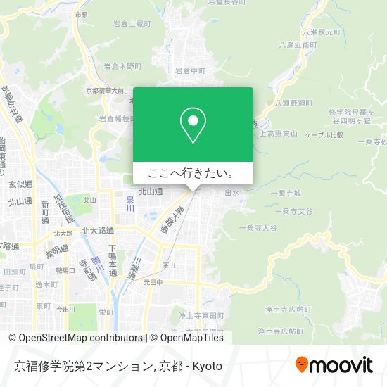 京福修学院第2マンション地図