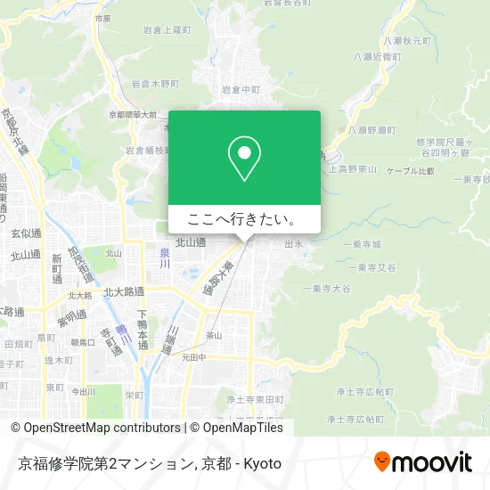 京福修学院第2マンション地図
