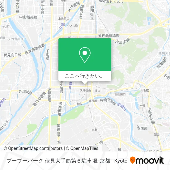 ブーブーパーク 伏見大手筋第６駐車場地図