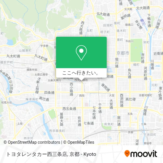 トヨタレンタカー西三条店地図