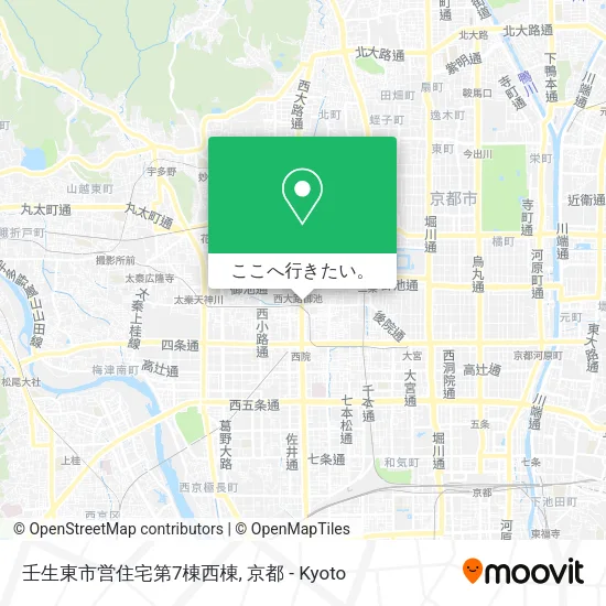壬生東市営住宅第7棟西棟地図