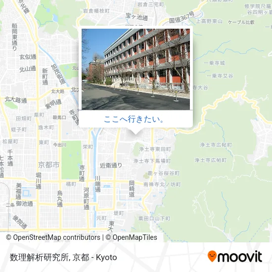 数理解析研究所地図