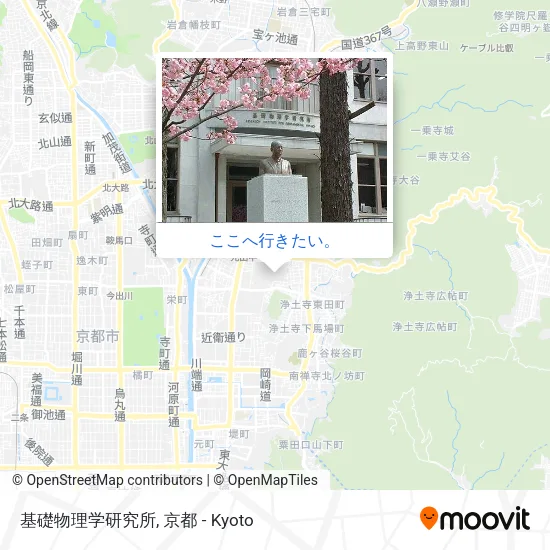基礎物理学研究所地図