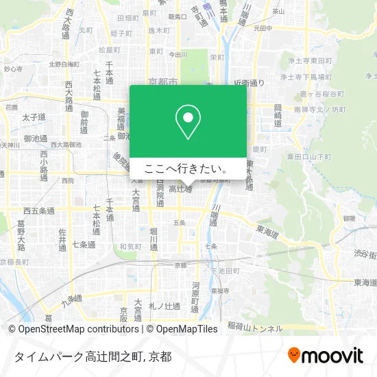 タイムパーク高辻間之町地図