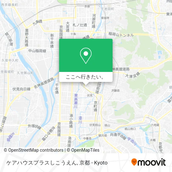 ケアハウスプラスしこうえん地図