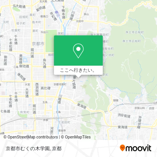 京都市むくの木学園地図