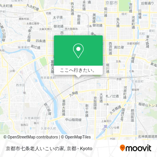 京都市七条老人いこいの家地図