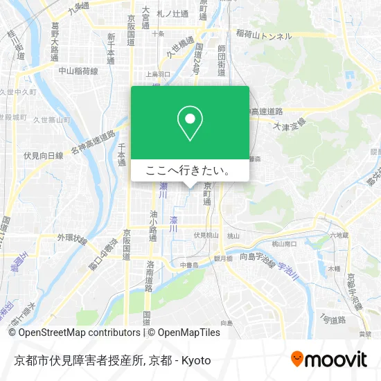 京都市伏見障害者授産所地図