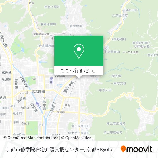 京都市修学院在宅介護支援センター地図