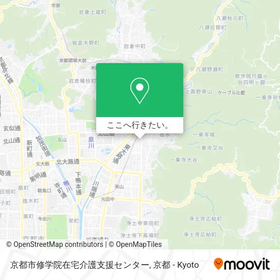 京都市修学院在宅介護支援センター地図