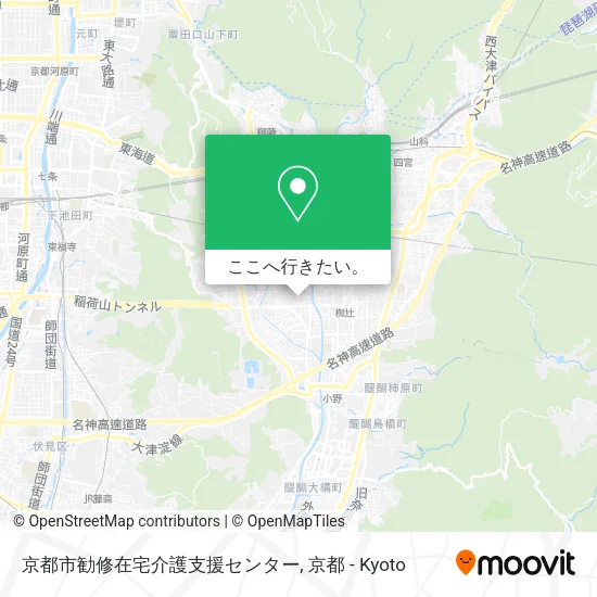 京都市勧修在宅介護支援センター地図