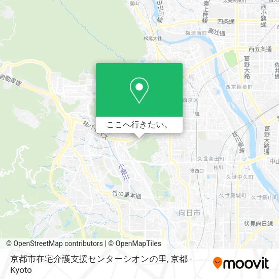 京都市在宅介護支援センターシオンの里地図