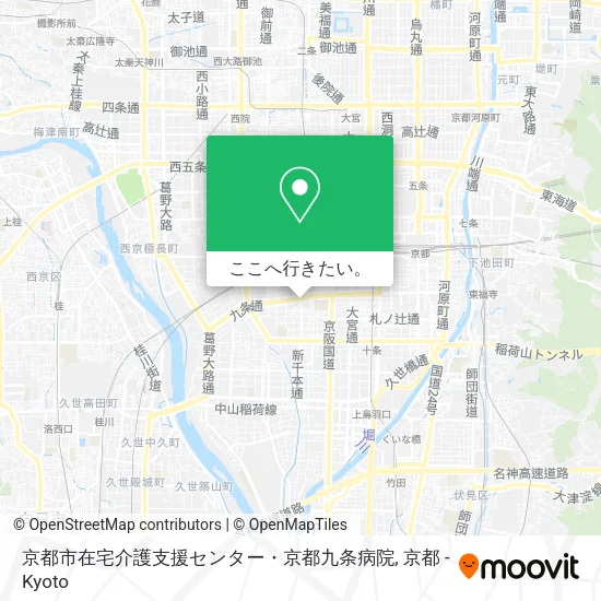 京都市在宅介護支援センター・京都九条病院地図